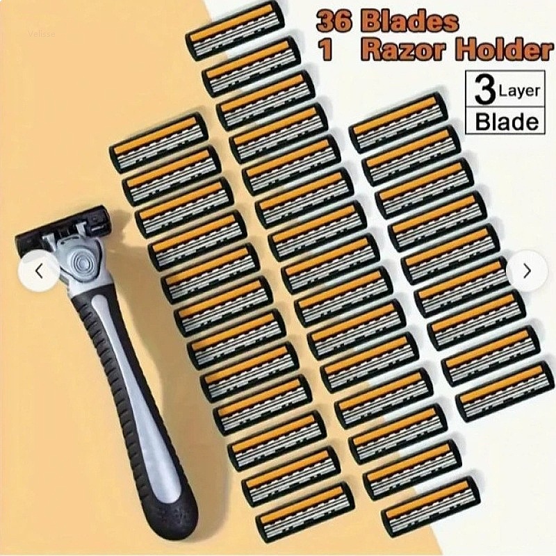 Men'S Grooming Blade - Premium 3 Katmanlı Manuel Tıraş Bıçağı