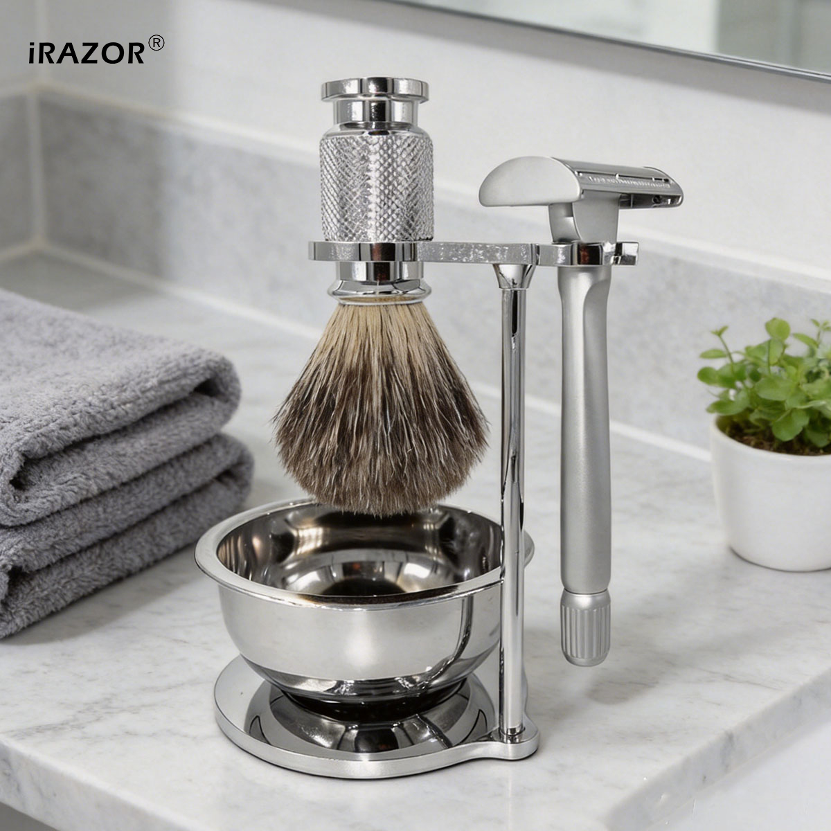 Men'S Grooming Blade - iRAZOR Butterfly Open Çift Taraflı Güvenlikli