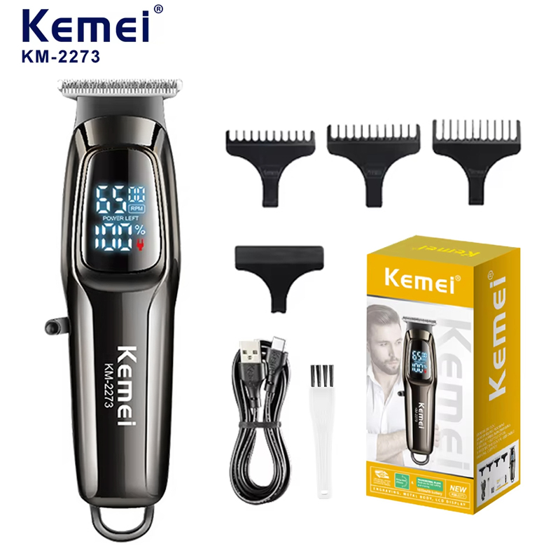 Beard Trimmer Cordless - Kemei KM-2273 Şarj Edilebilir Elektrikli Saç