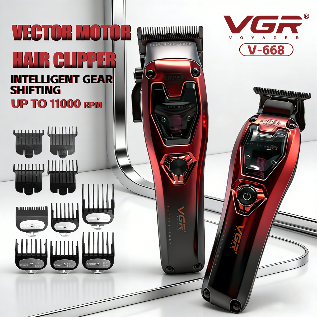 Beard Trimmer Cordless - VGR Saç Tıraş Makineleri Profesyonel Saç